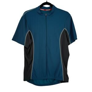 Novana Half Zip Cycling Jersey L Blue Grey